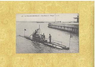 X Military Navy German 1908 - 19 Postcard Sous Marin Le Phoque Submarine U Boat