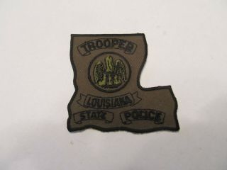 Louisiana State Police Trooper Vest Patch Subdued