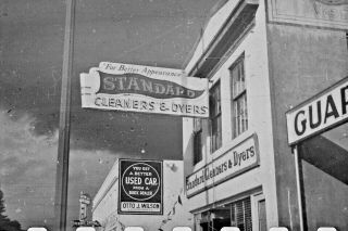 Vtg 1940s 35mm Negative Salem Oregon Standard Cleaners & Dyers Sign 442 - 3.  2