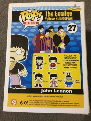 Funko Pop John Lennon The Beetles Yellow Submarine 27 2