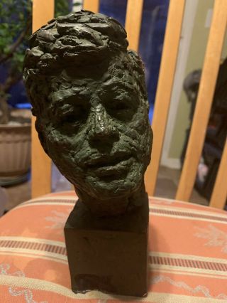J F Kennedy Bust From 1965 Clay Pottery Designed From Ann.  Conv.  Iscwu Miami Bch