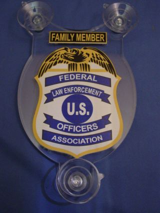 Fleoa Federal Law Enforcement Officers Family Member Car Shield Pba Fop Dea