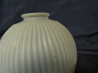 VTG Frosted Glass Reverse Hand Painted Ball Shaped Pendant Lamp Shade 5 