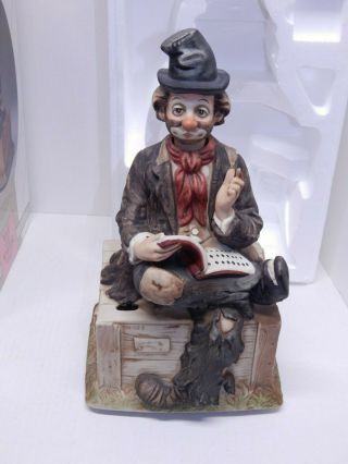 Waco Musical Clown Porcelain Figure Melody In Motion Willie The Whistler