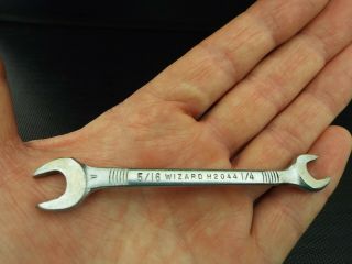Wizard - Open End Wrench 1/4 " X 5/16 " No H2044 Usa 3 5/8 " Long
