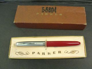 Parker Fountain Pen With Box - No.  E - 5604 Usa