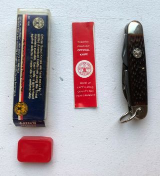 Vintage Boy Scout Ulster Knife Bsa Knife Official Camping Tool W 4 Blades