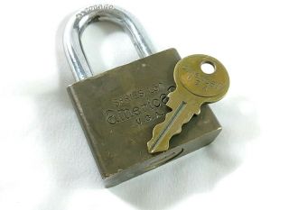 American Lock Co.  Series L50 Vintage Padlock W/ Key