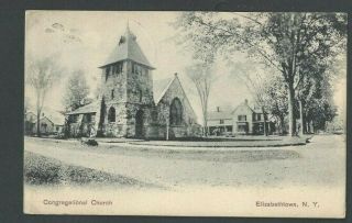 1920 Ppc Congregational Church Elizabethtown Ny
