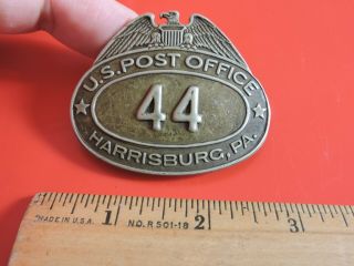 Rare Postal Harrisburg Pa Pennsylv Mail Us Post Office Department Badge 44 Tdbr