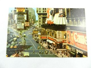 Times Square Crossroads Of The World York City Postcard Photo