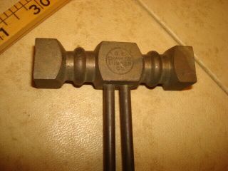 Interesting Unique Vintage Brass Hammer B.  A.  Chaplow Lumber - Plane Adjustment?