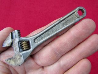 Vintage Made In W - Germany Mini Adjustable Crescent Style Wrench 4 " Long Vgc