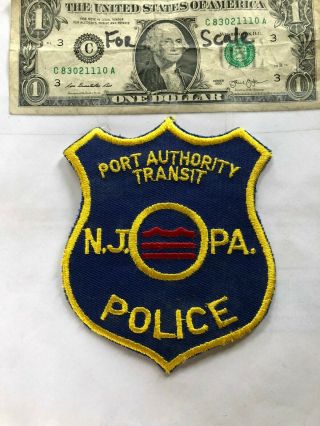 Rare Jersey /pennsylvania Port Authority Police Patch Un - Sewn Great Shape