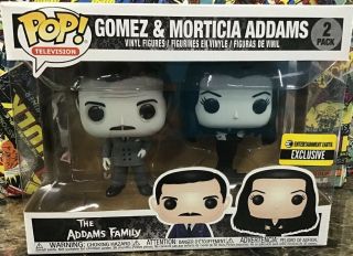 Funko Pop The Addams Family Gomez & Morticia 2 Pk Entertainment Earth Exclusive