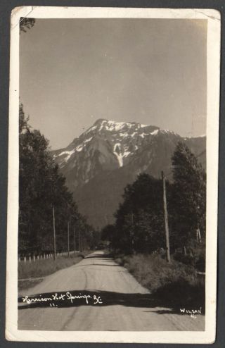 1931 Vintage Real Photo Harrison Hot Springs,  British Columbia,  Canada Postcard