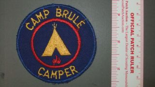 Boy Scout Camp Brule Firecrafters Patch Pa 3171ii