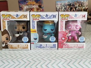 Funko Pop Ad Icons Count Chocula Boo Berry Franken Berry 3 Pack