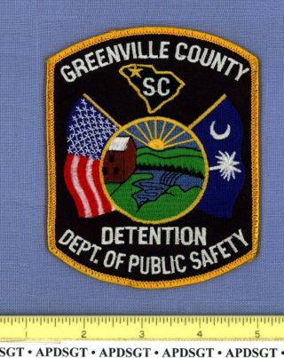Greenville County Public Safety Doc Detention Center South Carolina Police Patch