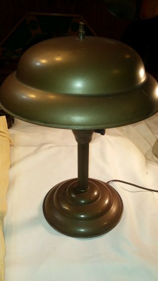 Vintage 1950s Retro Bronze Color Desk Lamp