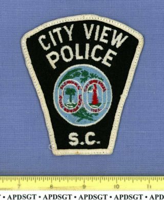 City View (old Vintage) South Carolina Sheriff Police Patch State Seal