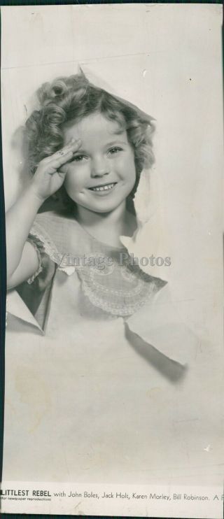1936 Shirley Temple Littlest Rebel Celebrity Singer Dancer Actress Photo 4x8