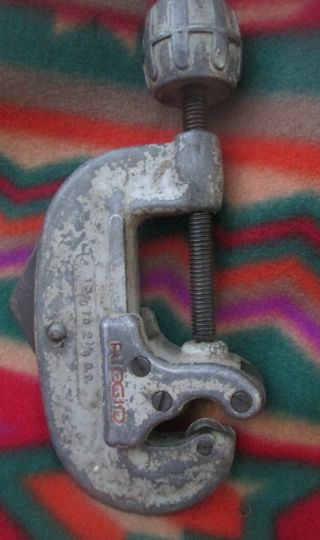 Vintage Ridgid Tubing/pipe Cutter Model No 20 5/8 to 2 1/8 O.  D 7 2