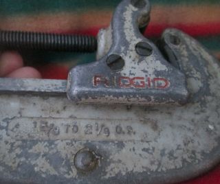 Vintage Ridgid Tubing/pipe Cutter Model No 20 5/8 to 2 1/8 O.  D 7 3
