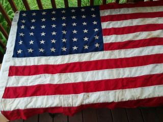 Vintage 48 Star Us Victory Bunting Flag 3 X 5 American Usa Antique Patriotic