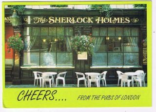 England Uk Postcard The Sherlock Holmes Cheers Pubs Of London