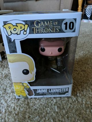 Funko Pop Game Of Thrones 10 Jamie Lannister Vaulted Box.