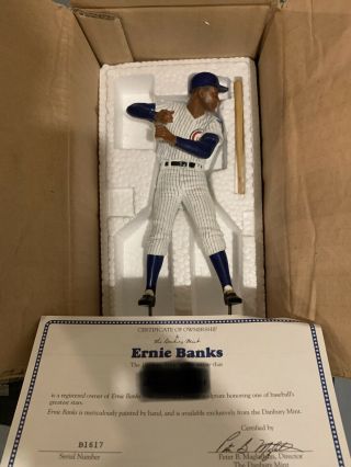 Danbury Chicago Cubs Ernie Banks Baseball Figurine Statue
