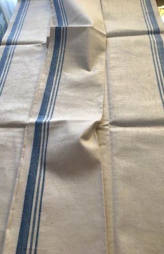 Estate Towels Part Linen Kitchen Towel 2 Pc White Blue Stripes