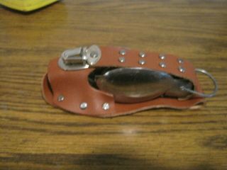 Antique / Vintage Hobo Pocket / Camping Knife With Leather Case