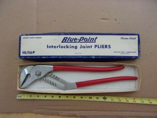 Vintage Blue Point Snap On Tools 16 " Channel Lock Pliers Hl116p