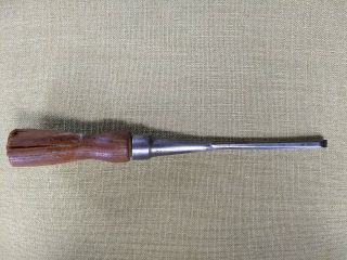 Old Wood Carving Tool Vintage 1/4 " Keen Kutter Bevel Edge Socket Chisel