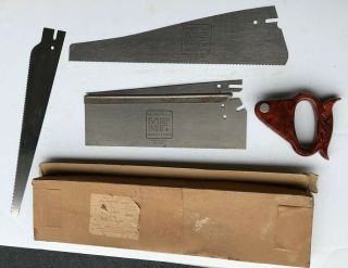 Vintage Millers Falls 5 - Piece Carpenters Saw Gift Set No.  392/18 Priced 2 Sell