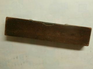 Vintage Stanley No.  136 Inside Ruler and Small Wood Level Pocket Size 3