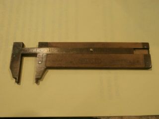 Vintage Stanley No.  136 Inside Ruler and Small Wood Level Pocket Size 4