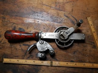 Vintage Lufkin " Little Joe " Mechanical Plumb Bob Oil Guaging Tool