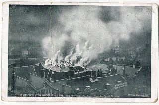Disaster - The Great Fire At Windsor Theatre,  From The Castle Terrace,  Feb.  18.  1908