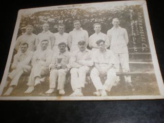 Old Photograph Dringhouses Cricket Club Cup Winning Team 1921
