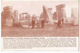 Wiltshire - Stonehenge On Salisbury Plain,  C1910