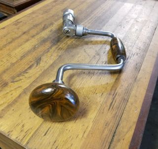 Antique PEXTO Hand Drill Bit Brace Auger • RARE Vintage Woodworking Tools ☆USA 4