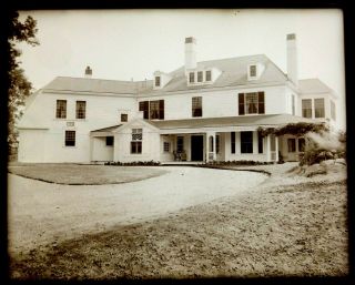 North Shore Mansion Home Manchester - By - The - Sea Essex Co.  Ma Glass Negative 8x10