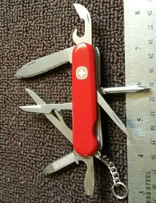 Retired Rare Wenger Swiss Army Serrated Classic 16 Multi Tool Pocket Knife Sak