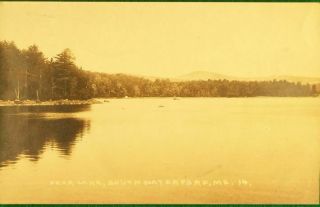 Vintage Rppc Postcard Bear Lake,  South Waterford,  Me