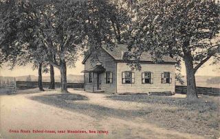 Jxf28k: Cross Roads School House Near Woodstown Nj,  C1909 Phototype Postcard