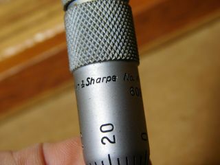 Vintage Brown and Sharpe No.  608 machinist depth micrometer partial set 4