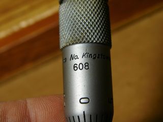 Vintage Brown and Sharpe No.  608 machinist depth micrometer partial set 5